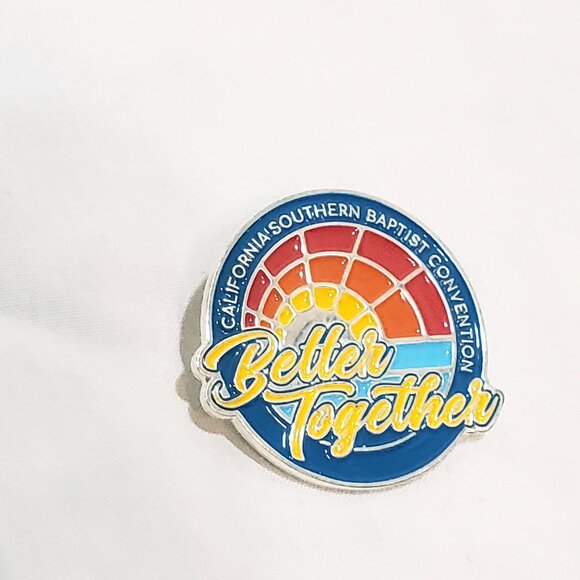 Better Together California Southern Baptist Convention Lapel Pin 1" Colorful - Picture 1 of 2